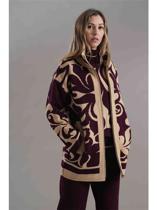 Cappottino in misto lana Love To Love by Gai Mattiolo | LV2010BEIGE/VINO